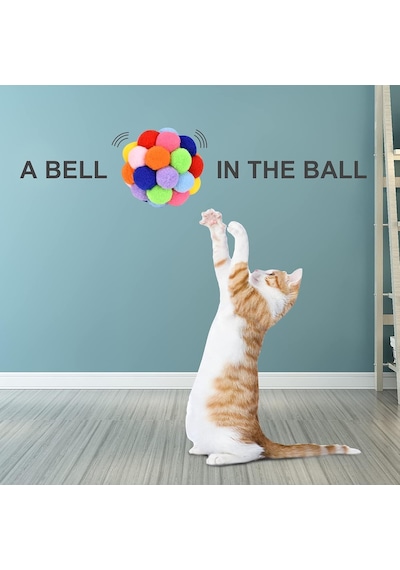 2 Adet Çıngıraklı Zilli Peluş Kedi Topu 7 Cm Büyük Boy Sesli Kedi Oyuncağı, Dayanıklı Yumuşak Toplar, Enerji Atıcı İnteraktif Oyun Topu El Yapımı 2 Adet Çıngıraklı Zilli Peluş Kedi Topu 7 Cm Büyük Boy Sesli Kedi Oyuncağı, Dayanıklı Yumuşak Toplar, Enerji Atıcı İnteraktif Oyun Topu El Yapımı