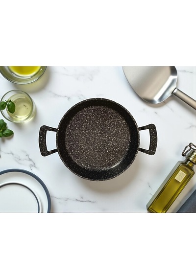 Mybru Döküm Omlet Tava 22 Cm Siyah