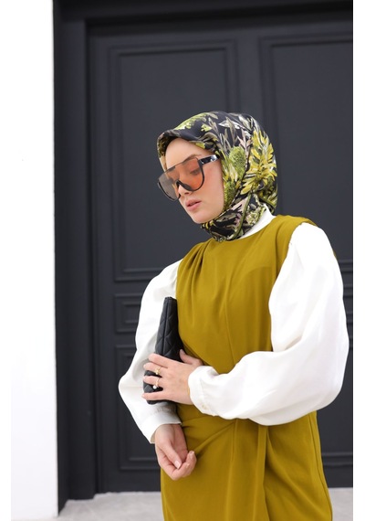 Silk Home Twill İpek Eşarp 11457-23 Siyah, Haki, Sarı, Acı Kahve, Mocha Mousse