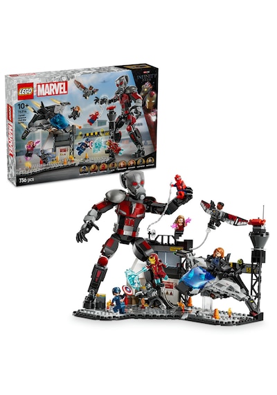 LEGO® Marvel Kaptan Amerika: Kahramanların Savaşı Aksiyon Savaşı 76314 - 8 Minifigür İçeren Yaratıcı Oyuncak Yapım Seti (736 Parça)