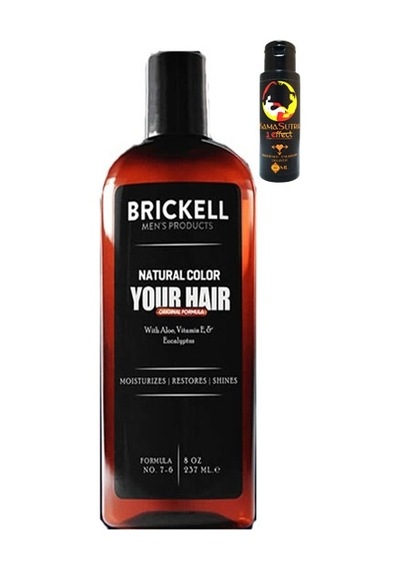 Brickell 237ml Erkek Saçsakal Beyazıık Değiştirme Şampuanı + L.kamasutra Erkeklere Özel 3 Özellik Kremi 60ml