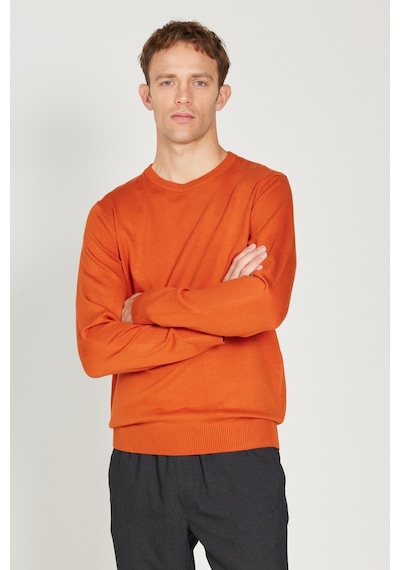 AC&Co / Altınyıldız Classics Erkek Kıremıt Standart Fit Normal Kesim Bisiklet Yaka Triko Kazak Kiremit AC&Co / Altınyıldız Classics Erkek Kıremıt Standart Fit Normal Kesim Bisiklet Yaka Triko Kazak Kiremit