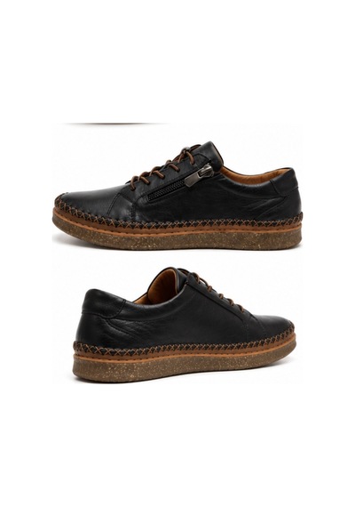 N Napa Shoe Np.8207.siyah Deri Ayakkabı