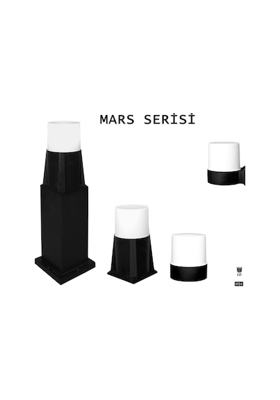 Mars 75 Cm Bahçe Aydınlatma Lambası Zita Bahçe Lambası Set Üstü Yol Aydınlatma 220v Ip54 Çok Renkli