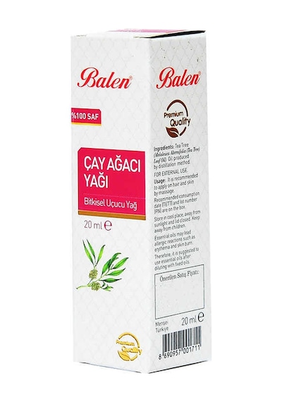 Çay Ağacı Yağı Distilasyon 20 Ml Cam Şişe