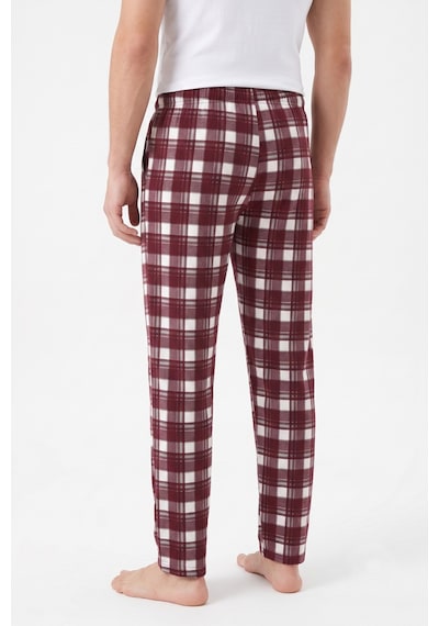 İki Yıldız Erkek Tek Penye Pijama Alt Bgl-st05658 Bordo