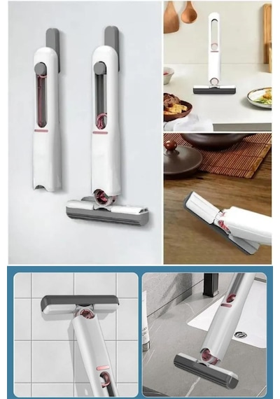 Taşınabilir Temizlik Paspası Kendinden Sıkmalı Mini Mop Taşınabilir Temizlik Paspası Kendinden Sıkmalı Mini Mop