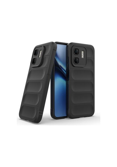 Rba Aksesuar İnfinix Smart 9 Kılıf Esnek Tpu Oyuklu Arka Yüzey Tasarımlı Rba Etnik Silikon Kapak - Lacivert Lacivert