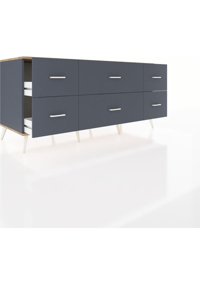 Kronos Konsol 6 Çekmeceli 176x59x83 Antrasit-çam/antrasit Çam/antrasit Kronos Konsol 6 Çekmeceli 176x59x83 Antrasit-çam/antrasit Çam/antrasit