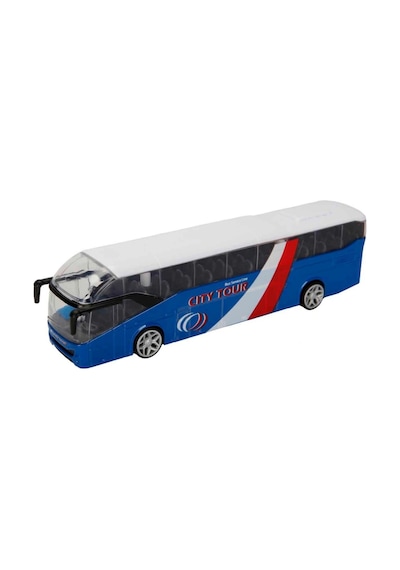 Teamsterz Street Kings Die Cast Şehir Otobüsü 18,5 Cm Metal Model Oyuncak Araç Mavi