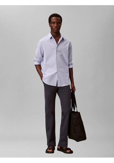 Calvin Klein Slım Comfort Cotton, Ppk Lacivert Erkek Kumaş Pantolon