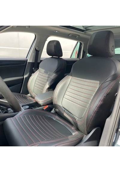 Skoda Kodiaq Araca Özel Deri Oto Koltuk Kılıfı (488426857)