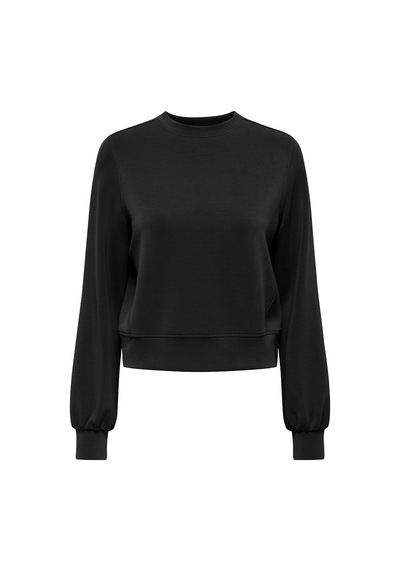 Only Onlmaya L/s Modal O-neck Jrs Kadın Siyah Bluz - 15369155