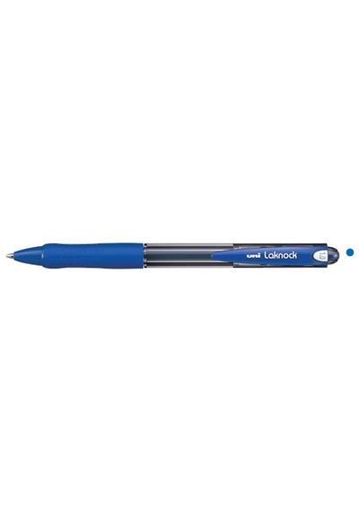 Uni-ball Tükenmez Kalem Laknock Medium 1.0 Mm Mekanik Bilye Uç Mavi Sn-100 Çok Renkli