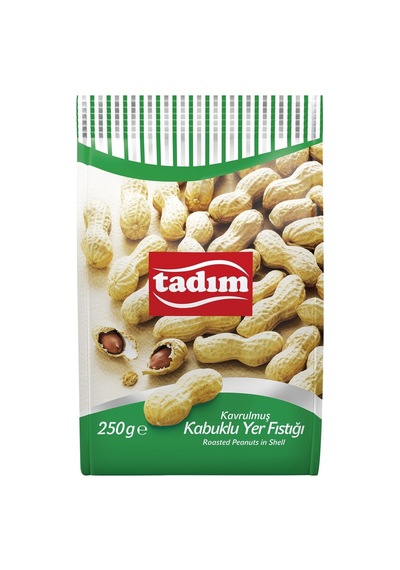 Tadım Yer Fıstığı 250g Kabuklu - Pratik Ve Lezzetli Atıştırmalık - 8 Adet Tarı