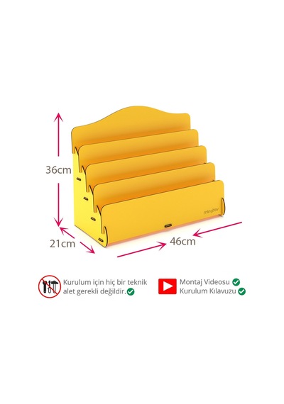 Mini Lucky 4 Raflı Ahşap Masaüstü Mini Kitaplık Montessori Çocuk Kitaplığı Çocuk Odası Kitaplık Sarı - 570907565 Sarı Mini Lucky 4 Raflı Ahşap Masaüstü Mini Kitaplık Montessori Çocuk Kitaplığı Çocuk Odası Kitaplık Sarı - 570907565 Sarı