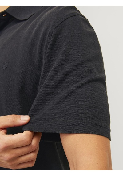 Jack & Jones Jprbluwıllıam Wash Ss Polo Sn Black Black Siyah