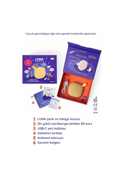 Lumaverse Luma Şarkı Ve Hikaye Kutusu - Eğitici Masalcı & Radyasyonsuz Uyku Ve Yol Arkadaşı - Yeşil
