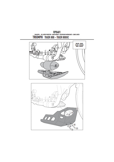Givi RP6401 Triumph Tiger 800 - Tiger 800 XC (11-16) Karter Koruma-45299