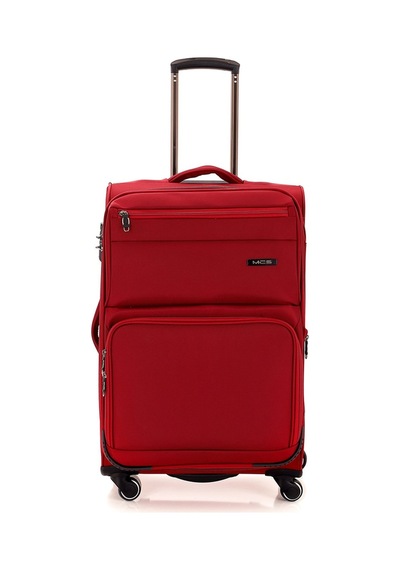 Mçs Group V117 Y.üretim Lux Kumaş Valiz Bordo