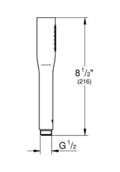 Euphoria Stick Cosmopolitan El Duşu 1 Akışlı Phantom Black - 22126kf0 Siyah