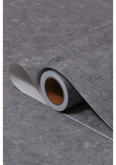 Yapışkanlı Folyo - Füme Granit Kaplama Folyosu - Mobilya Duvar Kapı - 120cm Genişlik - St671 120 X 150 Cm