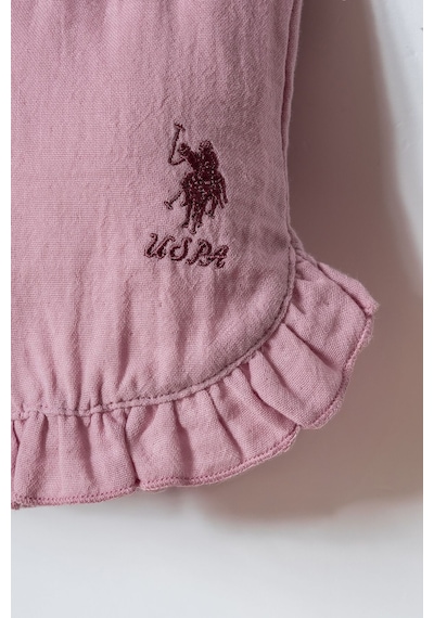 U.s. Polo Assn. Kız Bebek Mor Şort Takım Mor