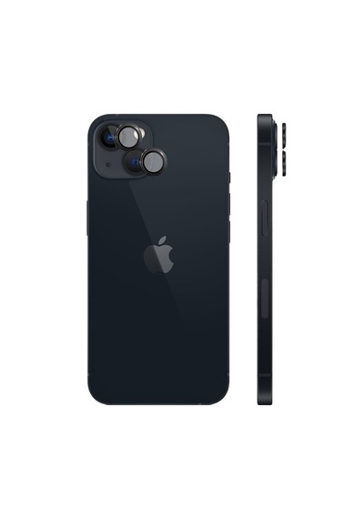 Safeus Safir Temperli Kamera Lens Koruyucu Apple Uyumlu iPhone 13 Ve Mini İle Siyah