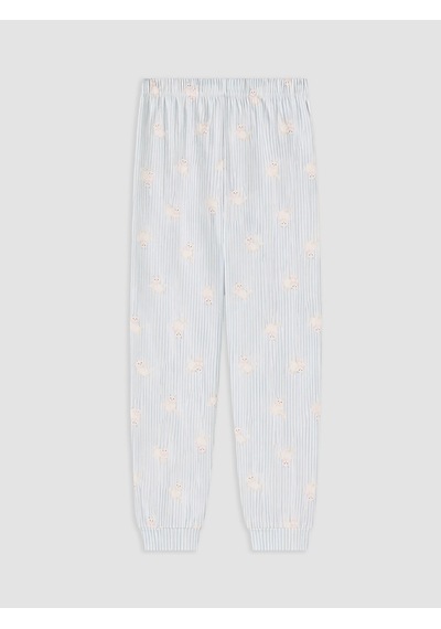 Lcw Dream Mavi Beli Lastikli Desenli Kadın Pijama Alt