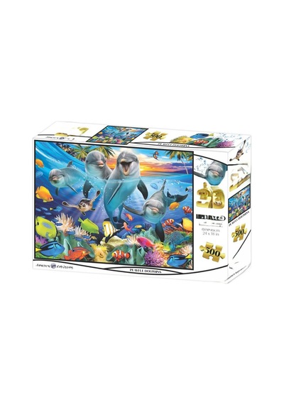 Oyuncu Yunuslar 500 Parça Yetişkin Puzzle