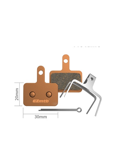 Ezmtb B05s Metal Disk Fren Bisiklet Balatası Shimano B05s Muadili Kahverengi