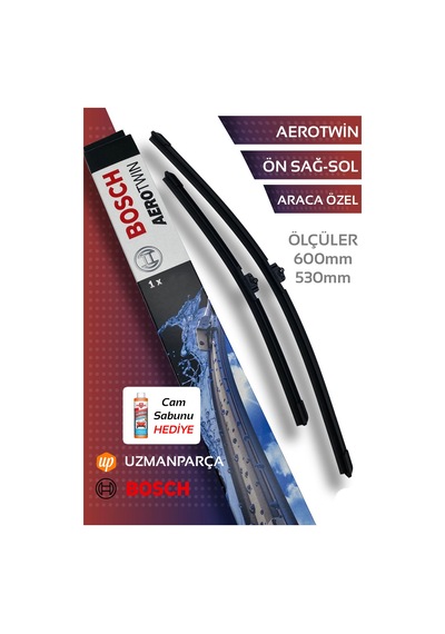 Honda Accord 2009-2013 Muz Tipi Aerotwin Ön Silecek Takımı Bosch Ar801s