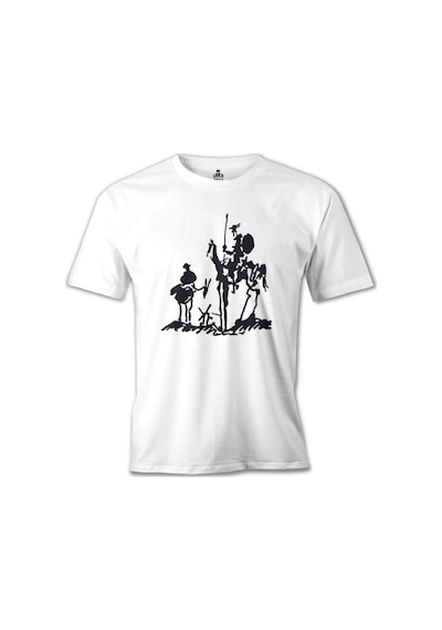 Picasso – Don Quixote Beyaz Erkek Tshirt