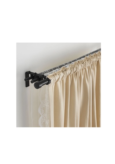 Ikea Räcka Perde Çubuğu , 120-210 Cm Siyah