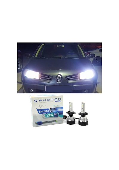 Renault Megane 2 Led Xenon Kısa Far Ampulü H7 Access Yeni Seri Beyaz