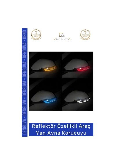 Aynakoruyucu Reflektörlü Yan Ayna Güvenlik Şeridi Darbe Emici Otomobil Dış Ayna Araba Aynası Koruyu