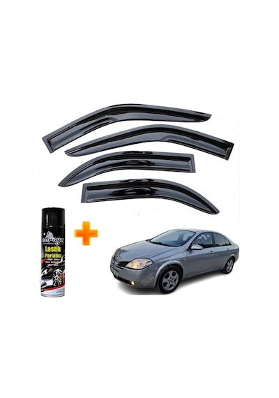 Nissan Primera Mügen Cam Rüzgarlığı 2003-2008 Arası Tüm Kasalar 4 Lü Takım +500ml Lastik Parlatıcı