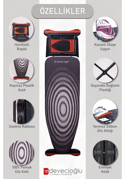 Devecioğlu Harbinger MM123 Blackboard Ütü Masası