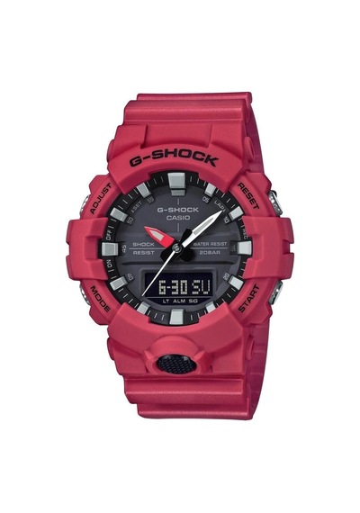 Casio G-shock Ga-800 Kırmızı Renk Orijinal Silikon Saat Kordonu Çok Renkli