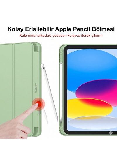 Apple İpad 11.nesil 2025 A16 / 10.nesil 2022 10,9 Inç Uyumlu Kılıf Kalem Tutuculu, Yumuşak Tpu Sırtlı, Üç Katlı Standlı Akıllı Kılıf Kapaklı Kılıf Apple İpad 11.nesil 2025 A16 / 10.nesil 2022 10,9 Inç Uyumlu Kılıf Kalem Tutuculu, Yumuşak Tpu Sırtlı, Üç Katlı Standlı Akıllı Kılıf Kapaklı Kılıf