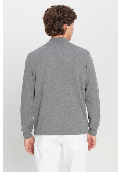 AC&Co / Altınyıldız Classics Erkek Grı Melanj Pamuklu Standart Fit Normal Kesim Yarım Balıkçı Yaka Triko Kazak Gri Melanj AC&Co / Altınyıldız Classics Erkek Grı Melanj Pamuklu Standart Fit Normal Kesim Yarım Balıkçı Yaka Triko Kazak Gri Melanj