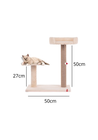 Hoppala Kedi Tırmalaması Krem Sünger Kenar