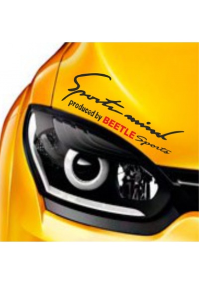 Volkswagen Beetle Mind Far Üstü Oto Sticker Kaput
