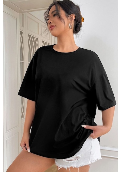 Unisex Butterfly Baskılı T-shirt Siyah