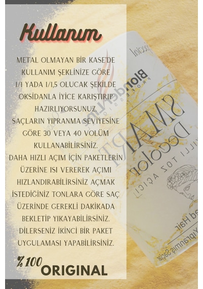 Yıpranmış Ve Işlem Görmüş Tüm Saçlar Için Argan Yağlı Akıllı Toz Açıcı Sarı - 500 Gr 12 Adet