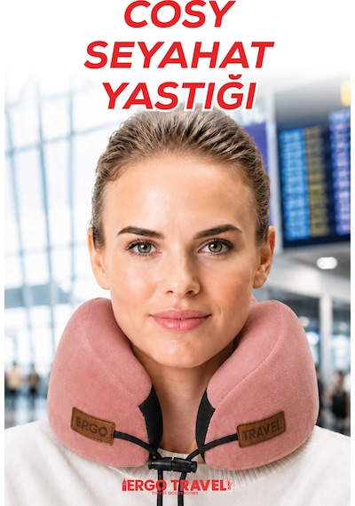Viscofoam Cosy Ortopedik Seyahat Yastığı Visco Boyun Destekli Seyahat Yastığı