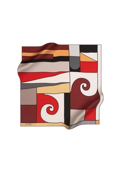 Pierre Cardin 90x90 P.c Polyester Tivil Kırmızı-gri-beyaz Kırmızı-gri-beyaz