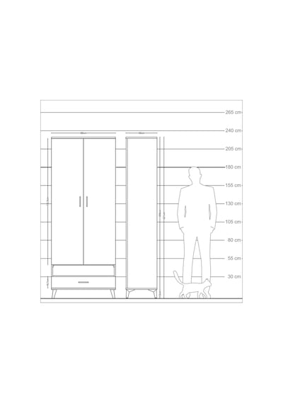 Arges Dolap 6 Raflı Tek Çekmeceli 2 Kapaklı 88x30x221 Antrasit-çam Antrasit Arges Dolap 6 Raflı Tek Çekmeceli 2 Kapaklı 88x30x221 Antrasit-çam Antrasit