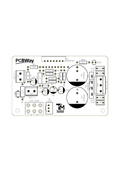 40 Watt Stereo Çift Kanal Class Ab Amfi Devresi Lm1876