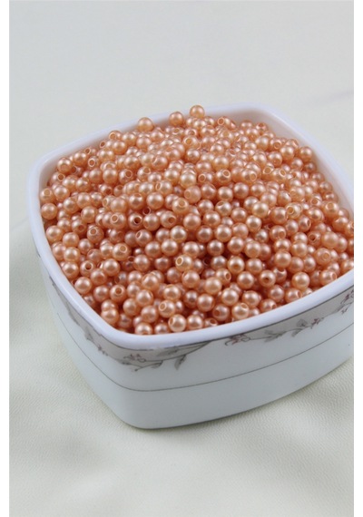 5 Mm Kayısı Rengi İnci Boncuk 30 Gr Kolye, Bileklik, Küpe Ve Takı Yapımı